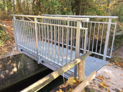 Stahlbrücke der Firma Finsterwald Stahlbau GmbH & Co.KG